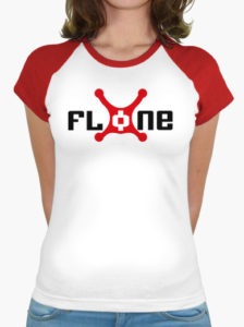 camiseta drone flone chica roja