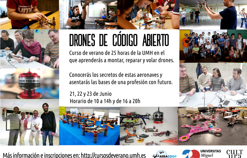 Curso de Drones de Código Abierto en la Universidad Miguel Hernández